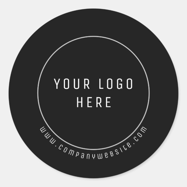 Custom Logo Modern Minimalist Sticker (Front)