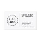 Custom logo modern minimalist white or any colour