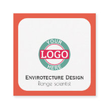 Custom Logo Modern Orange Red