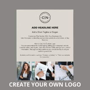 Custom Logo Modern Professional Business Flyer