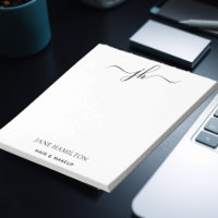 Custom Logo Monogram Script Name