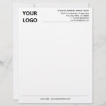 Custom Logo Name Address Contact Info Letterhead<br><div class="desc">Your Business Office Letterhead with Logo - Add Your Logo - Image / Name - Company / Address - Contact Information - Resize and move or remove and add elements / image with customization tool. Choose your colours / font / size ! Design by MIGNED. Good Luck - Be Happy...</div>