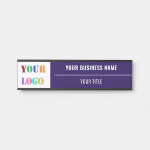 Custom Logo Name Business Office Door Sign Example