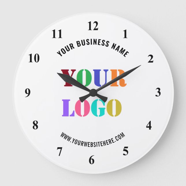 Custom Logo Name Clock Promotional Personalized  (Front)