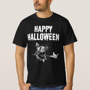 Custom Logo Name, Flying Witch and a Black Cat T-Shirt