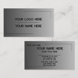 Custom Logo Name Minimalist Modern Professional Business Card