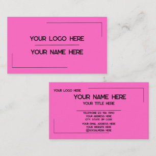 Custom Logo Name Minimalist Modern Professional Business Card