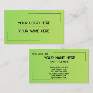 Custom Logo Name Minimalist Modern Professional Business Card