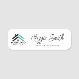 Custom Logo Name Position Real Estate Professional Name Tag