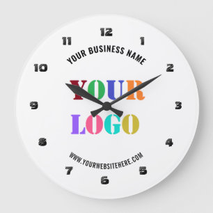 Custom Logo Name Promotional Personalized Colours Large Clock