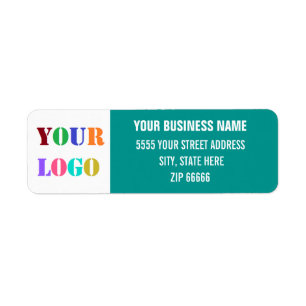 Custom Logo Name Return Address Labels
