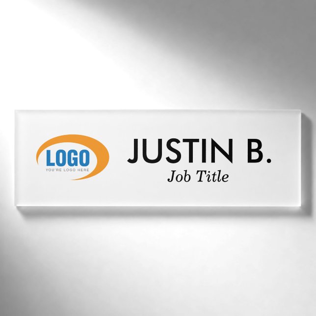 Custom Logo Name Tag (Front)