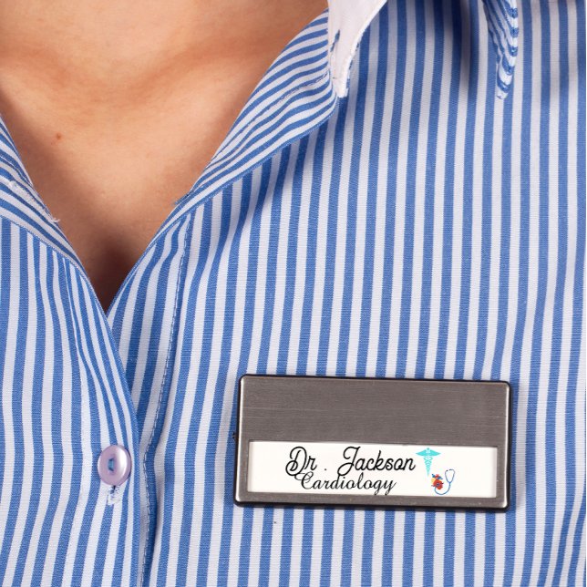 Custom logo name tag for cardiologist  (Creator Uploaded)