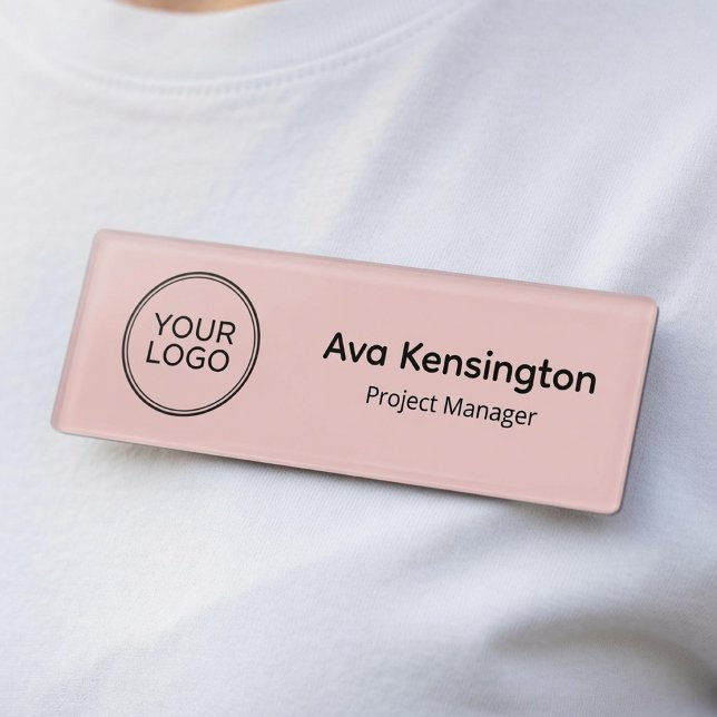 Custom Logo Name Tag | Personalized Employee Name  (Creator Uploaded)