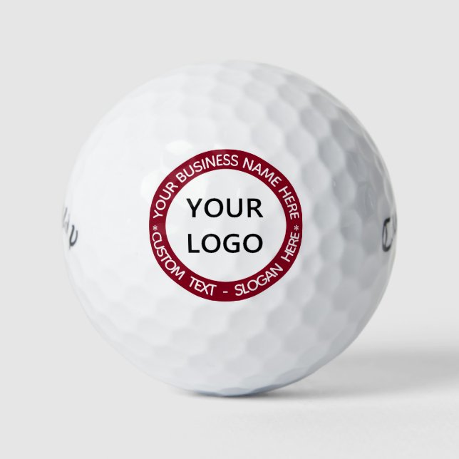 Custom Logo Name Text Colours Personalized Special Golf Balls (Front)