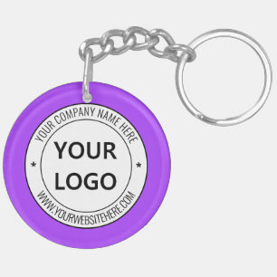 Custom Logo Name Text Company Promotional Keychain
