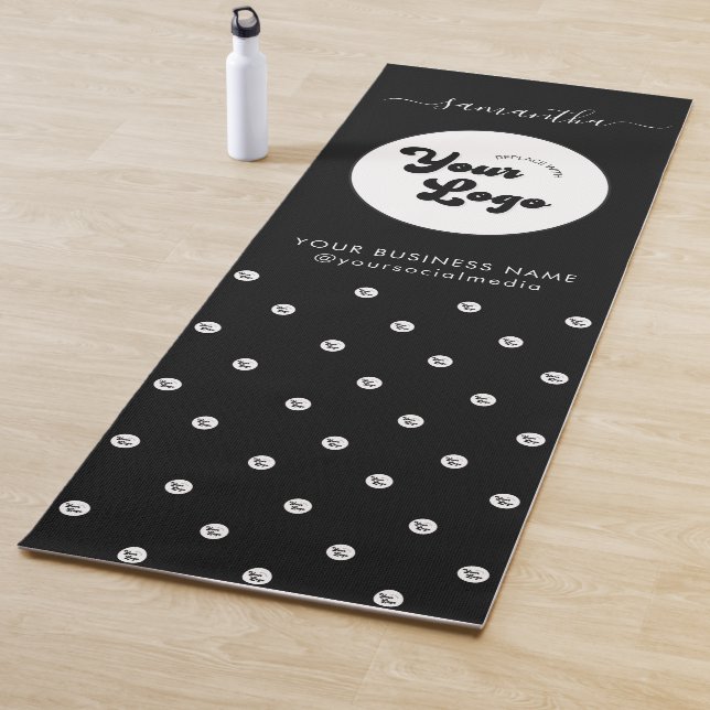 Custom Logo Name Text Modern Business Company      Yoga Mat (In Situ)