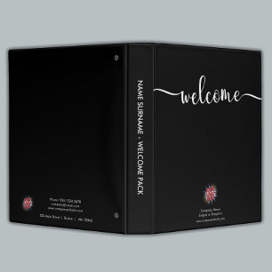 Custom Logo, Name, Training Black Binder