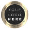 Custom Logo Name Web Golden Modern Thank You