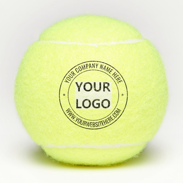 Custom  Logo Name Website Branded Tennis Balls (Front)
