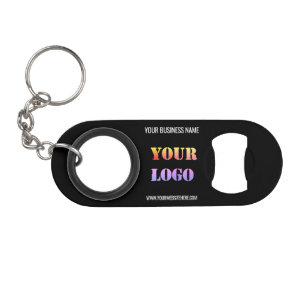 Custom Logo Name Website Colours Promotional Keychain Bottle Opener