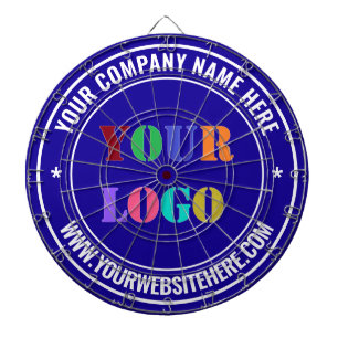 Custom Logo Name Website Dart Board - Your Colours