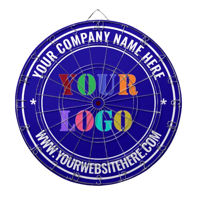 Custom Logo Name Website Dart Board - Your Colours (Front)