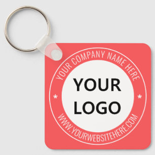 Custom Logo Name Website Keychain Your Colours