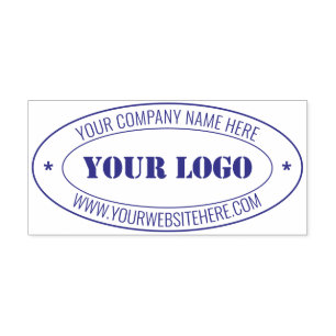 Custom Logo Name Website Oval Stamp Template