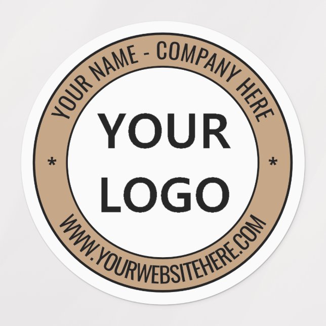 Custom Logo Name Website Personalized Colours Stam (Design 1)