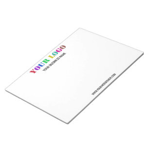 Custom Logo Name Website Personalized Notepad