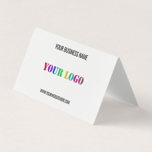 Custom Logo Name Website Promotional Business Card (Front)
