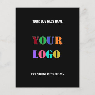 Custom Logo Name Website Promotional Company Flyer