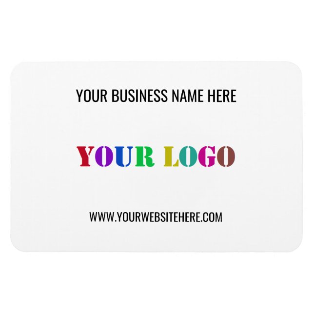 Custom Logo Name Website Promotional Magnet Gift (Horizontal)