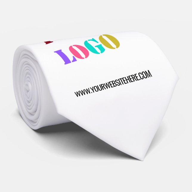 Custom Logo Name Website Promotional Neck Tie (Rolled)