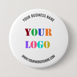 Custom Logo Name Website Promotional Personalized 3 Inch Round Button