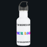 Custom Logo Name Website Promotional Personalized  532 Ml Water Bottle<br><div class="desc">Custom Logo Name Website Promotional Personalized Colours / Text - Modern Business or Personal Gift - Add Your Logo - Image - Photo / Name - Company / Website or E-mail or Phone - Contact Information - Resize and Move or Remove / Add Elements - Image / Text with Customization...</div>