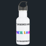 Custom Logo Name Website Promotional Personalized  532 Ml Water Bottle<br><div class="desc">Custom Logo Name Website Promotional Personalized Colours / Text - Modern Business or Personal Gift - Add Your Logo - Image - Photo / Name - Company / Website or E-mail or Phone - Contact Information - Resize and Move or Remove / Add Elements - Image / Text with Customization...</div>