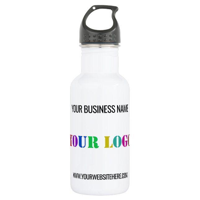 Custom Logo Name Website Promotional Personalized 532 Ml Water Bottle (Front)