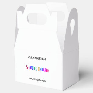 Custom Logo Name Website Promotional Personalized  Favor Box