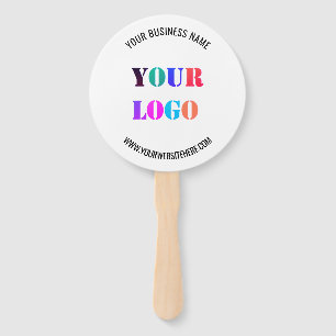 Custom Logo Name Website Promotional Personalized Hand Fan