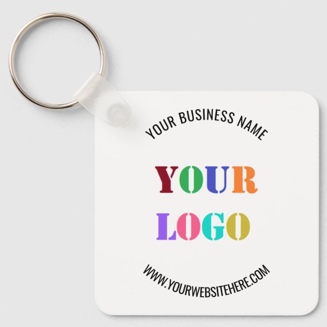Custom Logo Name Website Promotional Personalized Keychain (Front)