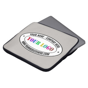 Custom Logo Name Website Promotional Personalized  Laptop Sleeve