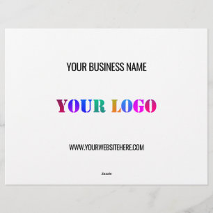 Custom Logo Name Website Promotional Personalized  Letterhead