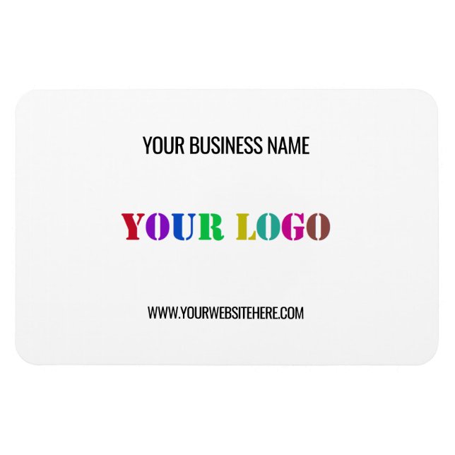 Custom Logo Name Website Promotional Personalized Magnet (Horizontal)