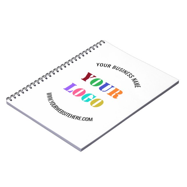 Custom Logo Name Website Promotional Personalized Notebook (Left Side)