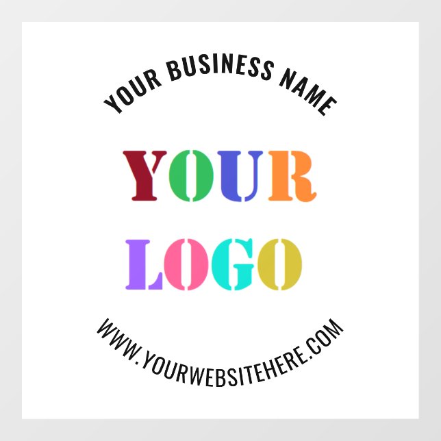Custom Logo Name Website Promotional Window Decal (Sheet)
