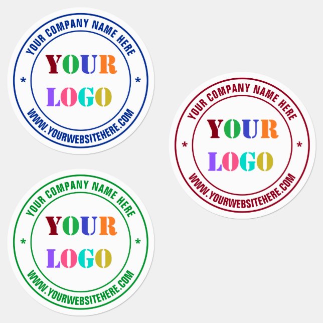 Custom Logo Name Website Stamp Labels Your Colours (Group)