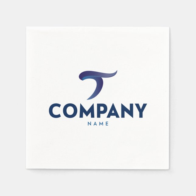 Custom Logo Napkins – Personalized Branded Napkins (Front)
