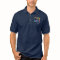 Custom Logo Navy Blue Cotton Long Sleeve Shirt